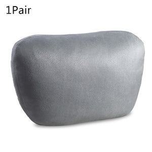 2 Pcs Car Headrest Maybach Design S-Class Ultra Soft Pillow Suede Fabric Comfortable For Mercedes-Benz