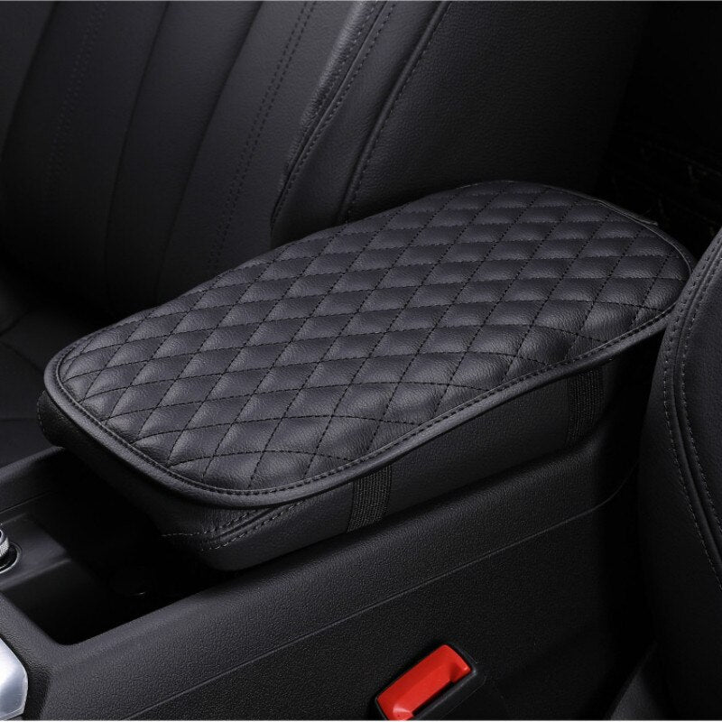 Car Anti-Scratch And Wear-Resistant Protective Anti-Dirty Leather Armrest Box Mat Accessories For Tesla Model 3 Ford Ranger