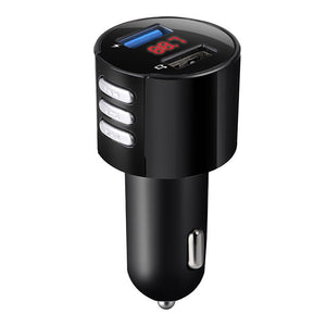 Car Bluetooth 5.0 FM Transmitter Wireless Handsfree Audio Receiver MP3 Player FM Modulator 2.1A Dual USB Fast Charger Car Kit