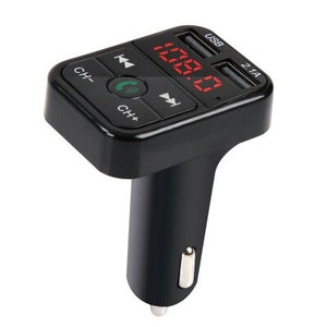 Car Bluetooth FM Transmitter Modulator Dual USB Charger 2.1A Aux Car Kit Handsfree Audio Receiver MP3 Player Support TF/U Disk