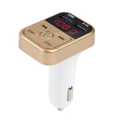 Car Bluetooth FM Transmitter Modulator Dual USB Charger 2.1A Aux Car Kit Handsfree Audio Receiver MP3 Player Support TF/U Disk