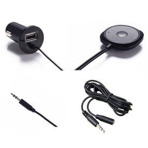 Car Bluetooth Handsfree Calling Car Kit 3.5mm Jack AUX Audio MP3 Player Wireless FM Transmitter Auto Music Receiver Car Charger