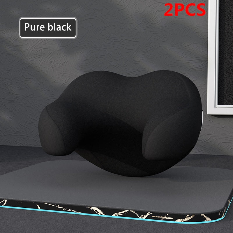 Car Headrest Pillow Memory Foam Interior Auto Pillows Head Neck Protector Soft Cushion Pillow for Man Kids Travel Rest Accessory
