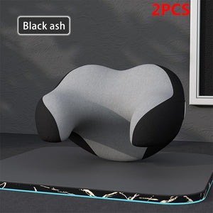 Car Headrest Pillow Memory Foam Interior Auto Pillows Head Neck Protector Soft Cushion Pillow for Man Kids Travel Rest Accessory