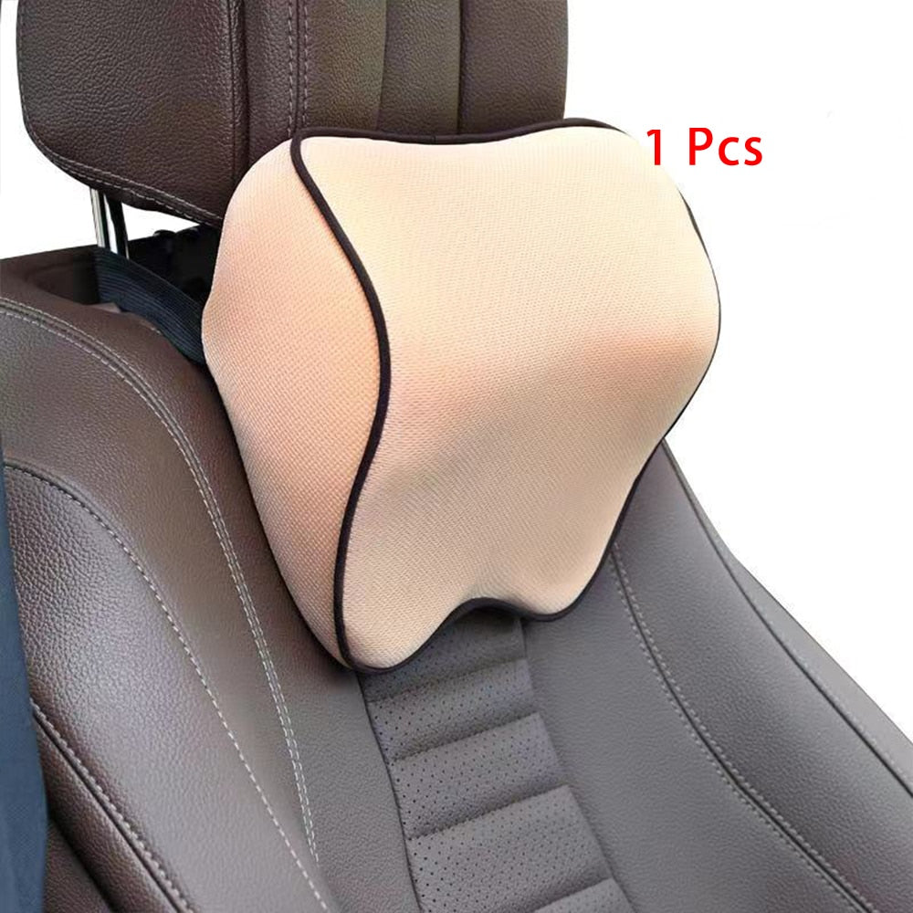 Car Neck Headrest Pillow Cushion Car Seat Head Support Neck Protector Automobiles Seat Neck Restauto Accessories Memory Cotton