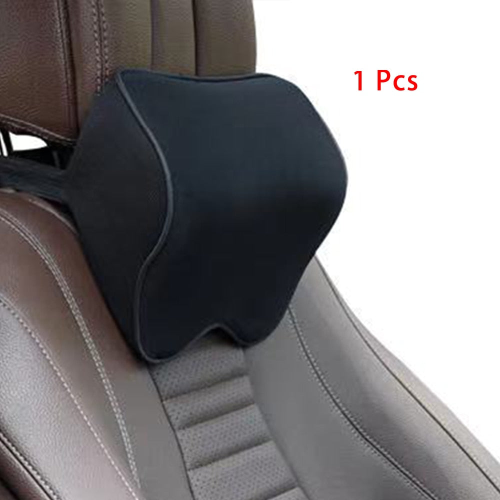 Car Neck Headrest Pillow Cushion Car Seat Head Support Neck Protector Automobiles Seat Neck Restauto Accessories Memory Cotton