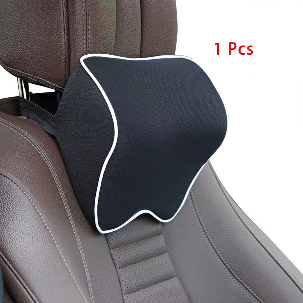 Car Neck Headrest Pillow Cushion Car Seat Head Support Neck Protector Automobiles Seat Neck Restauto Accessories Memory Cotton