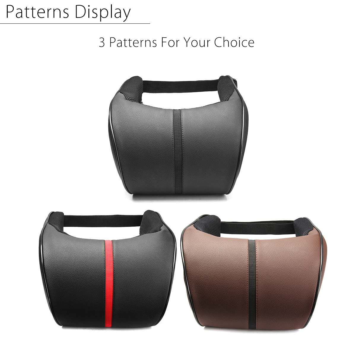 PU Leather Car Auto Seat Neck Pillow Memory Foam Head Neck Rest Headrest Cushion Car Neck Pillow Auto Car Accessories Interior