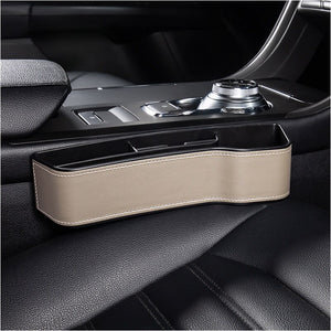 PU Leather Car Seat Gap Box Interior Seat Side Organizer Auto Seat Crevice Storage Munti-functional Pocket Box Auto Accessories