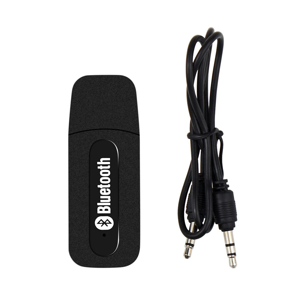 USB Car Bluetooth Aux Audio Receiver Adapter 3.5mm Single Output audio Stereo Music Receiver  For Android Phone  PC Speaker