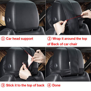 Universal Car Neck Pillow Seat Rest Massage Head Restraint 3D Memory Foam Cushion Vehicular Seat Headrest Accessories Wholesales